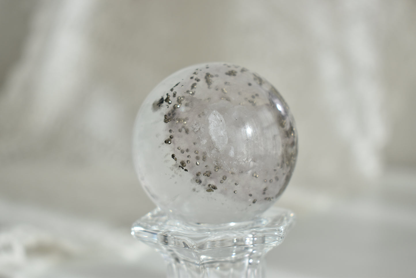 Fluorite with Pyrite Sphere #2