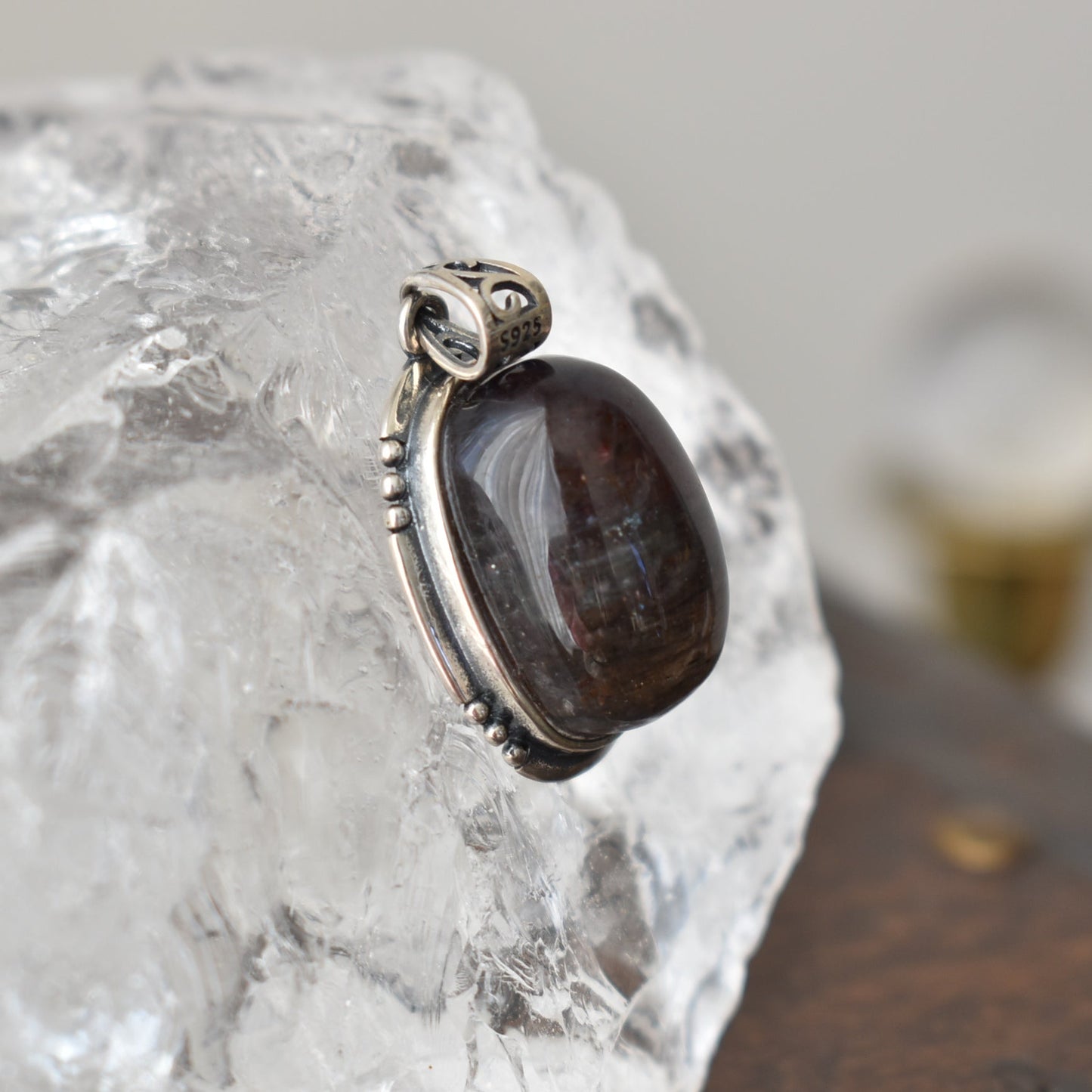 Lolite Sterling Silver Pendant