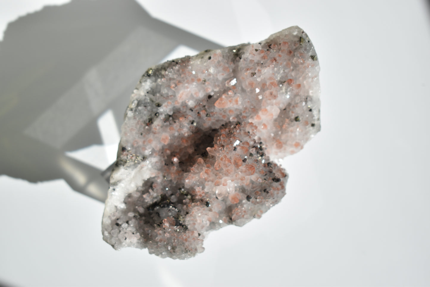 Red Hematoid Quartz with Galena and Pyrite Cluster 393g
