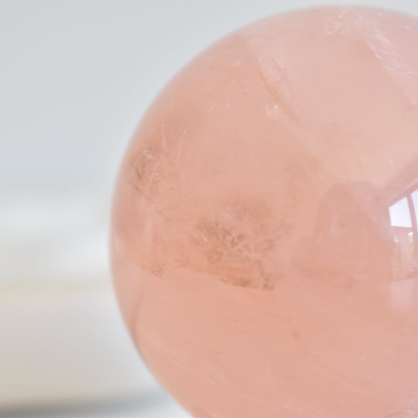 Asterism (star) Rose Quartz Sphere with dendritic #1