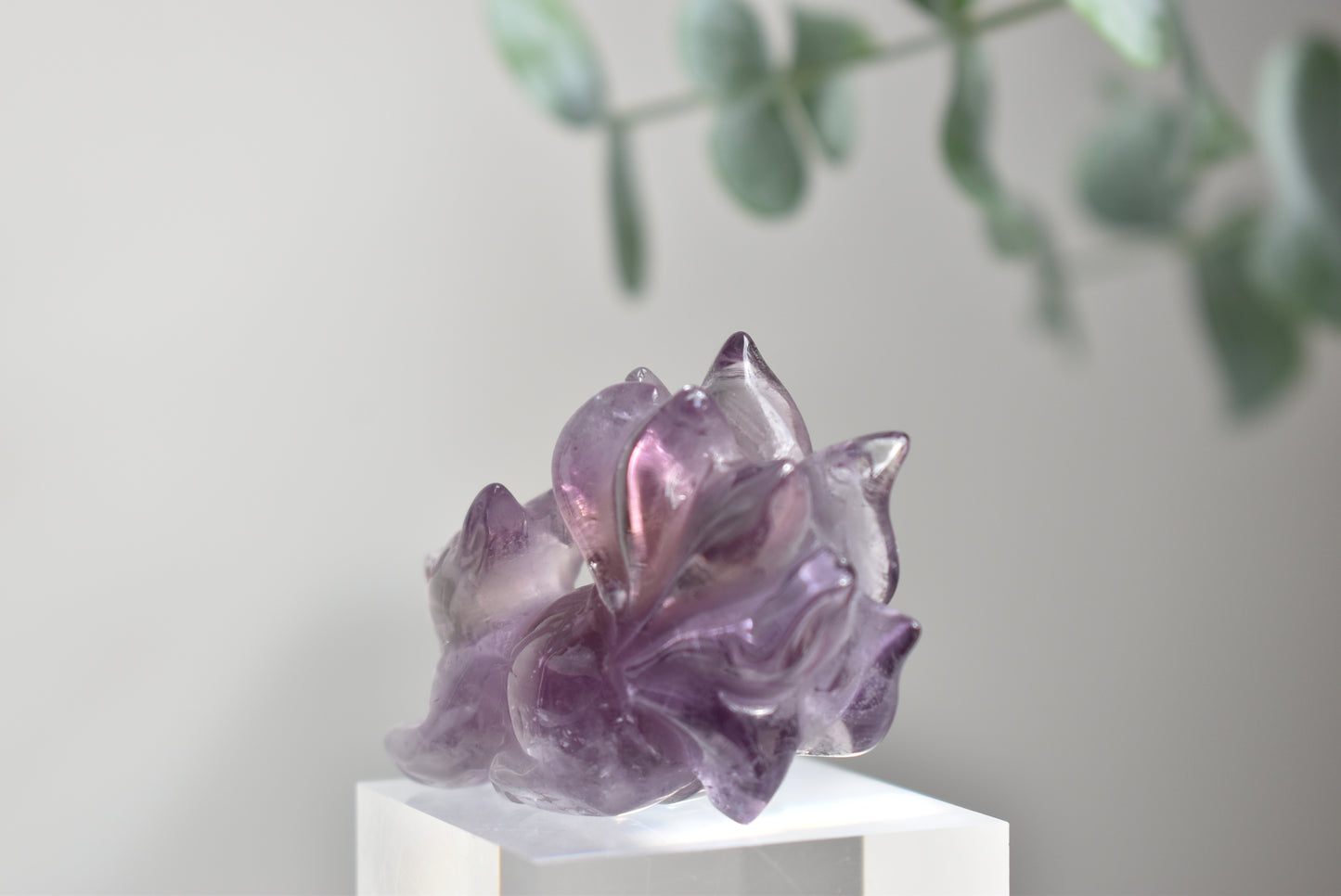 Amethyst Fox Carving