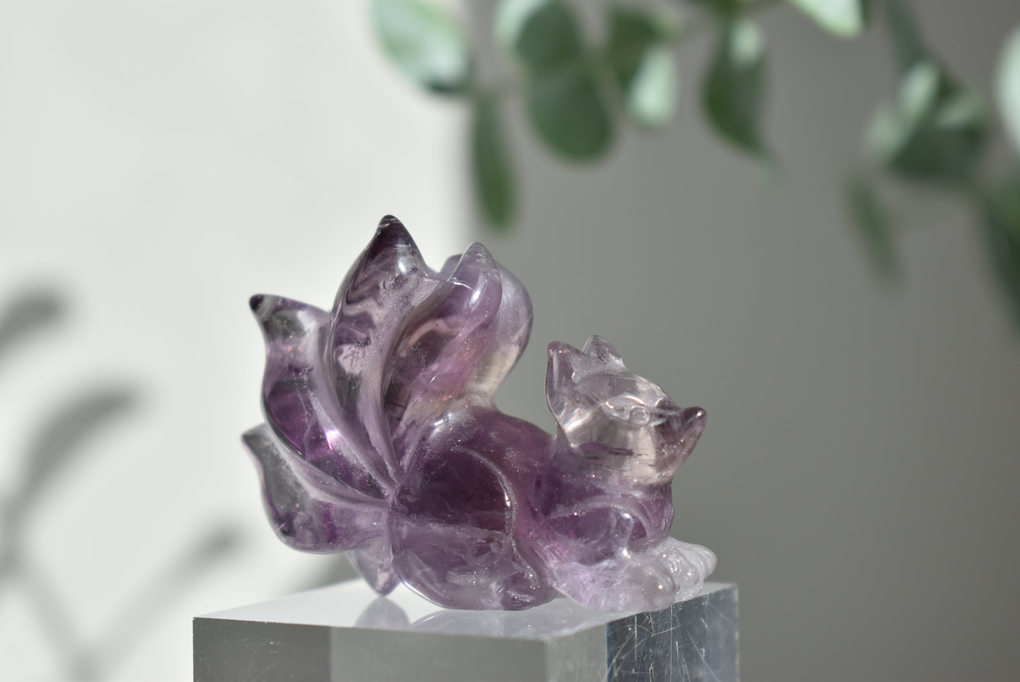 Amethyst Fox Carving