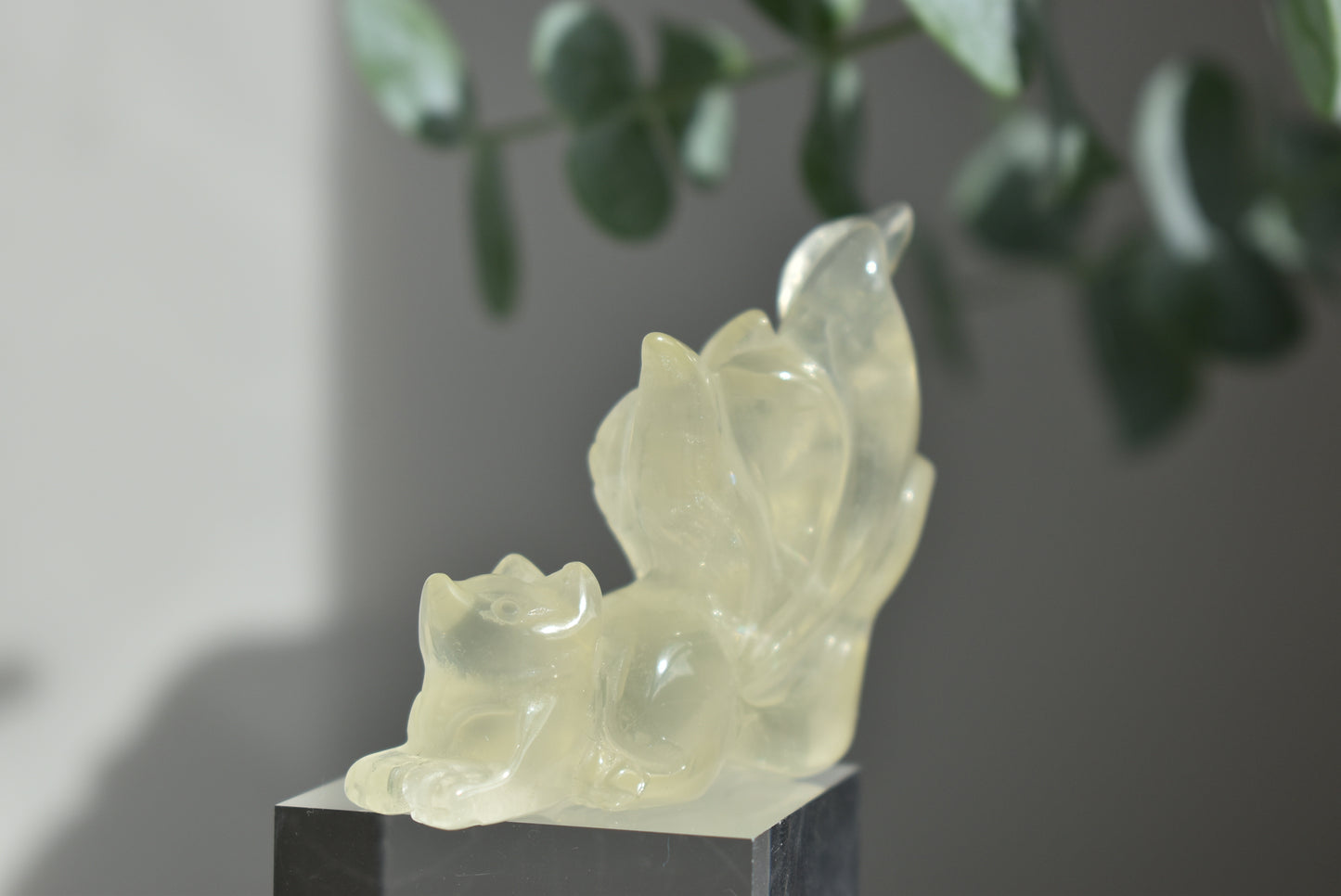 Citrine Fox Carving