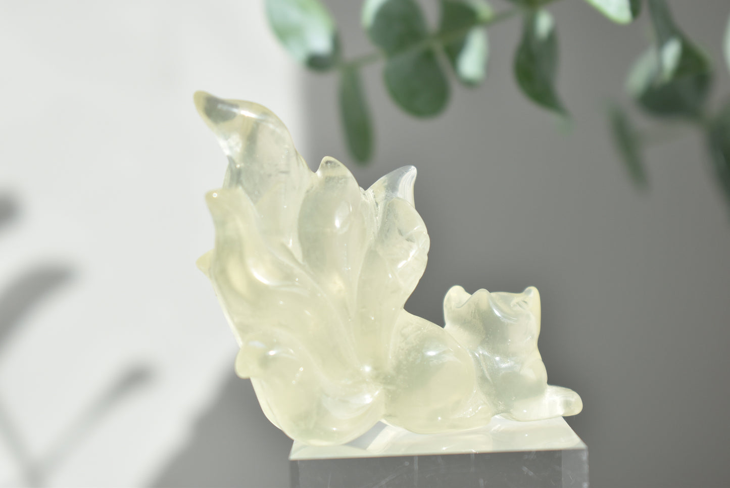 Citrine Fox Carving