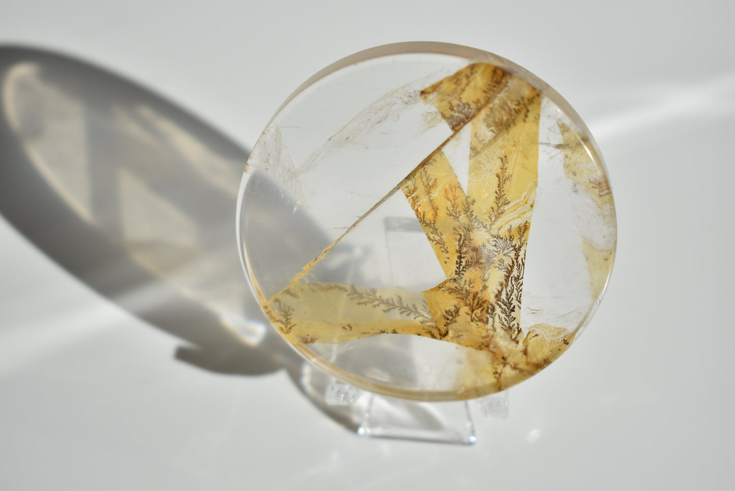 AAA+ Grade Dendritic Quartz Crystal Round (Rare) #3
