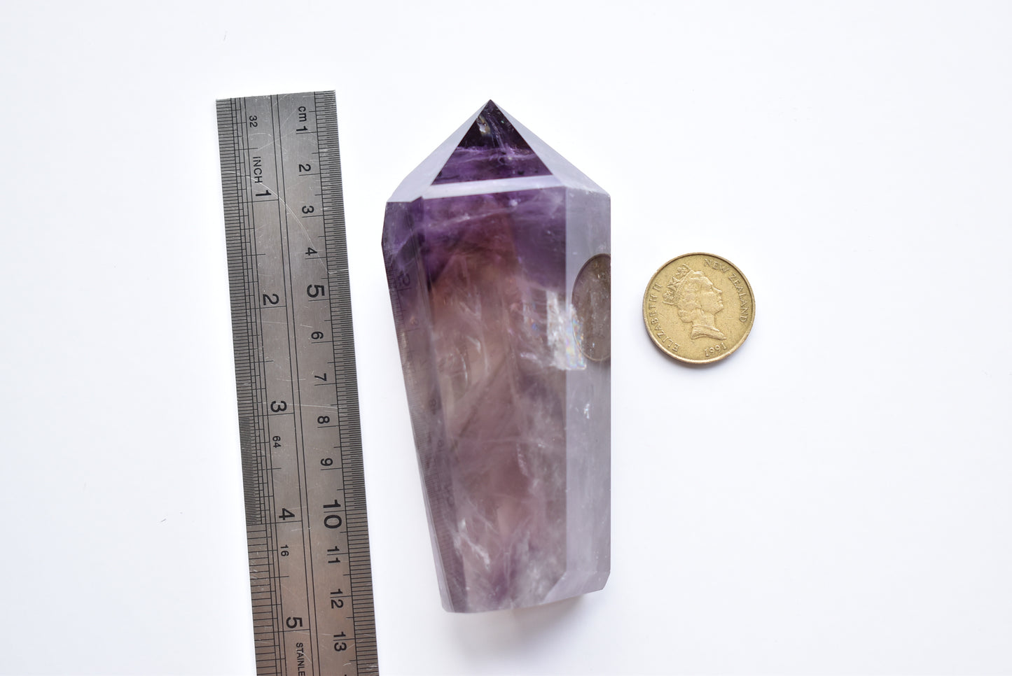 HG Hollandite Amethyst point #1 340g