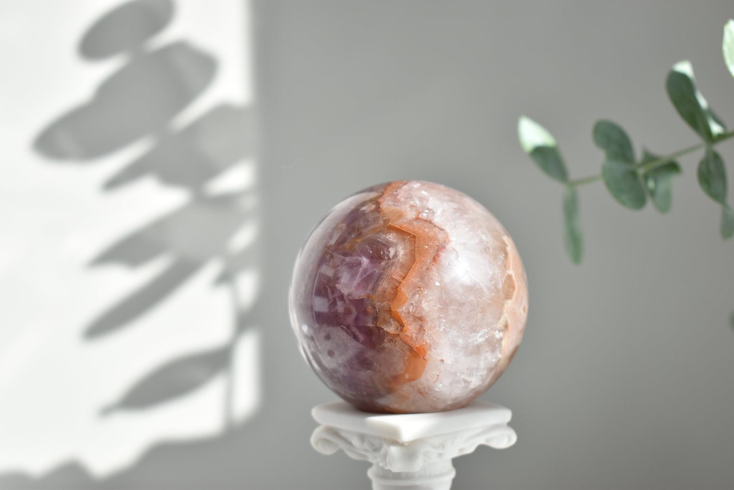 Mexican amethyst crazy lace agate Sphere