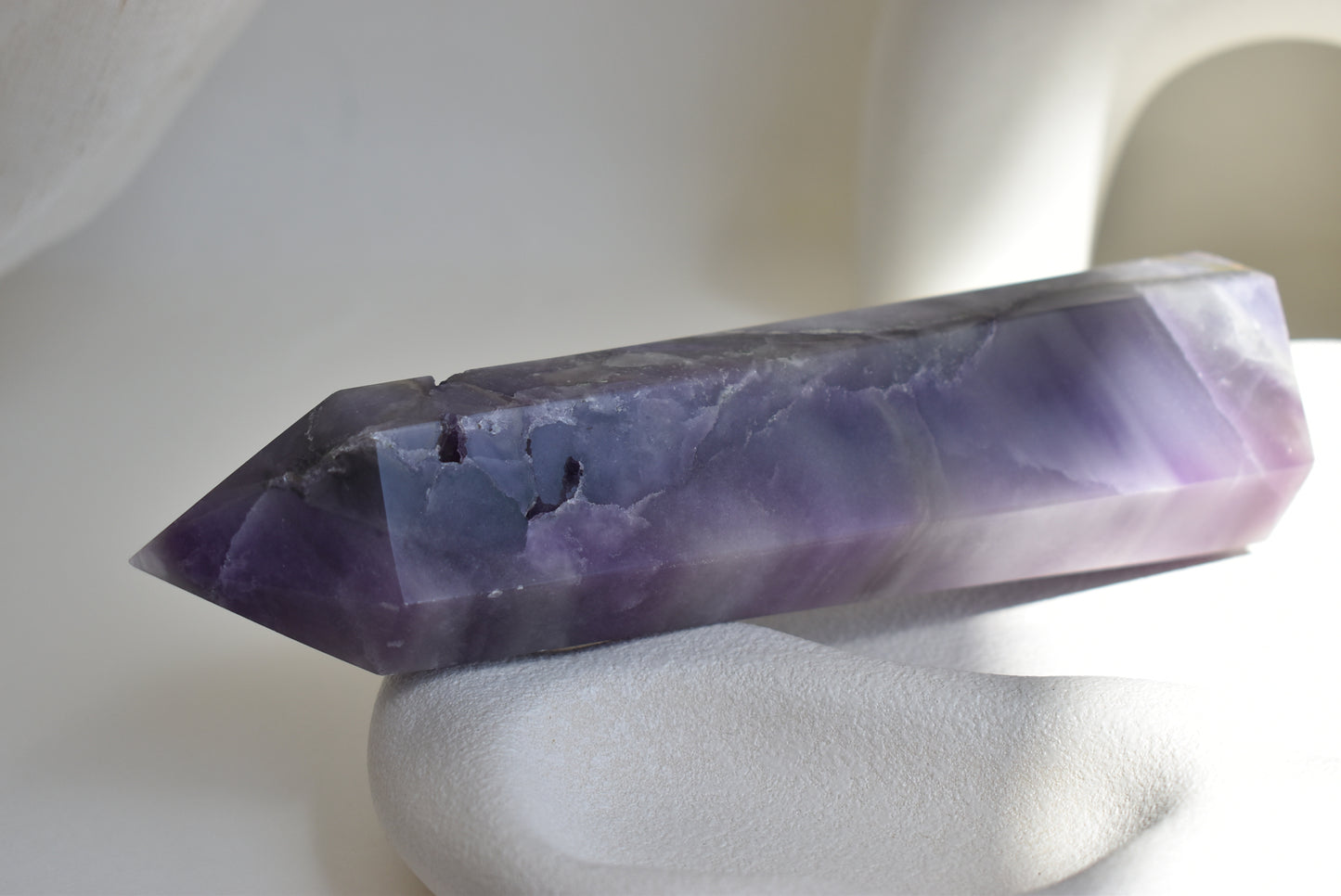 Lavender silky Fluorite Point (Large)