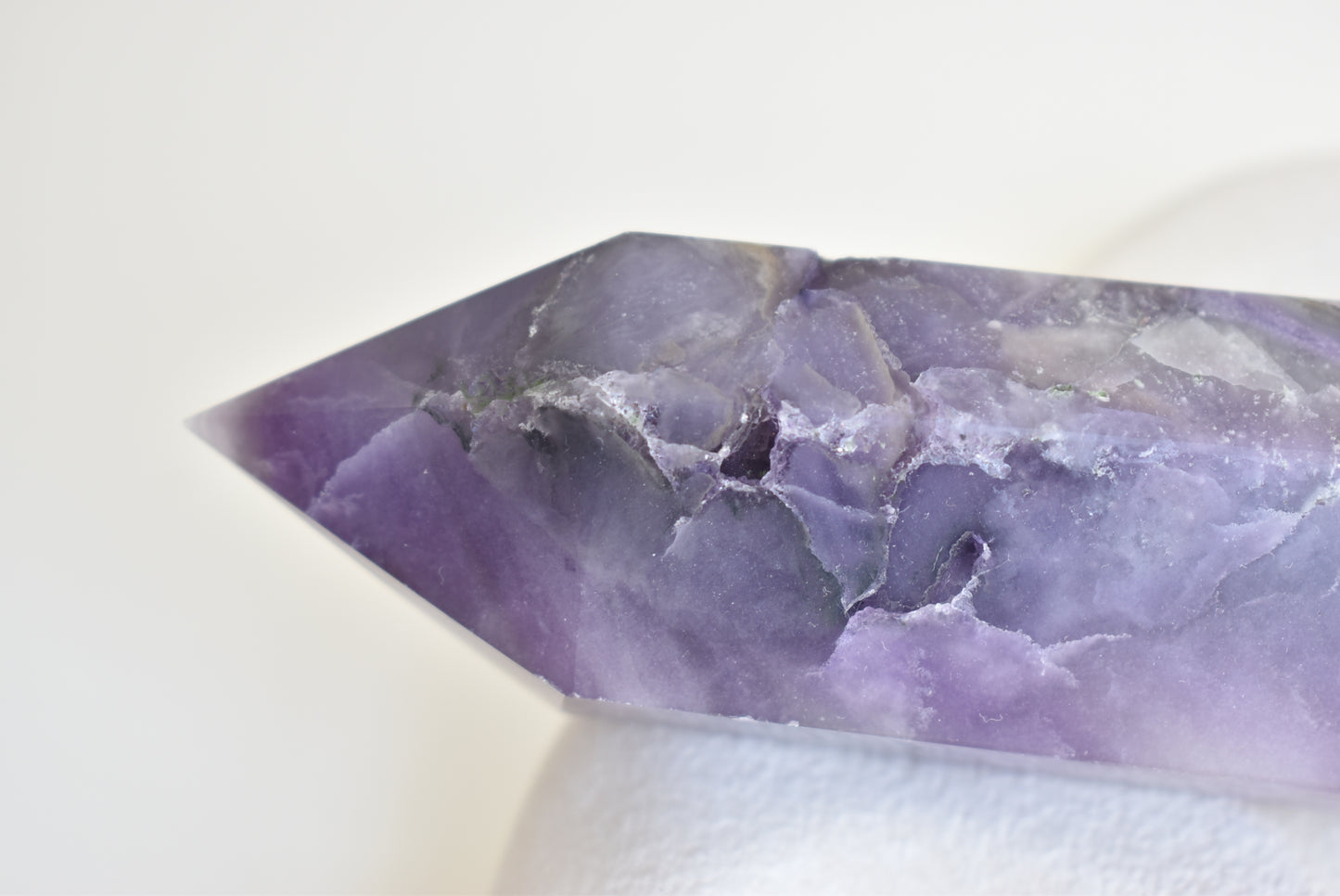 Lavender silky Fluorite Point (Large)