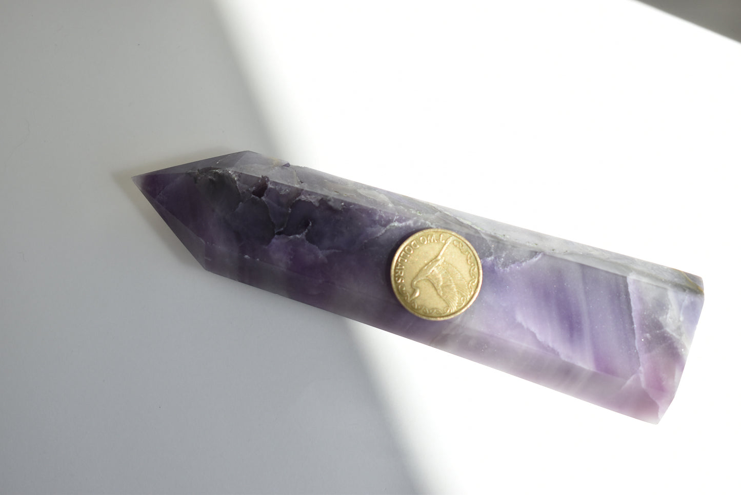 Lavender silky Fluorite Point (Large)