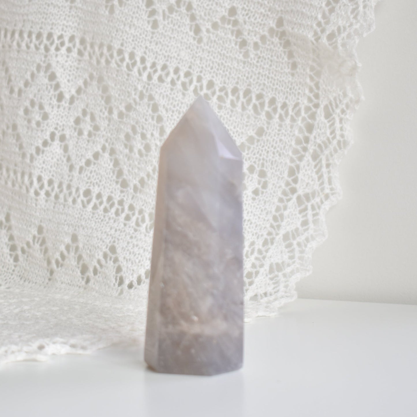 Blue Rose Quartz Tower 13cm