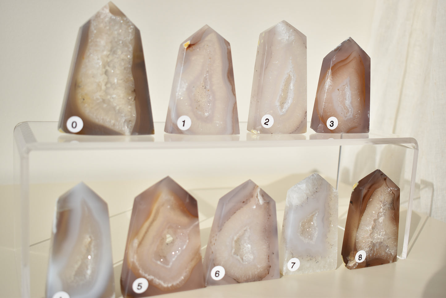 Agate Druzy Points
