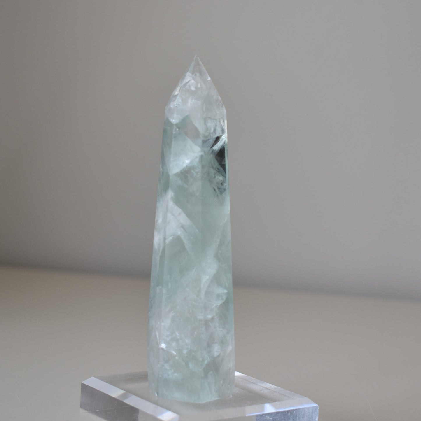 HG Rainbow Tiffany Fluorite Point 395g #3