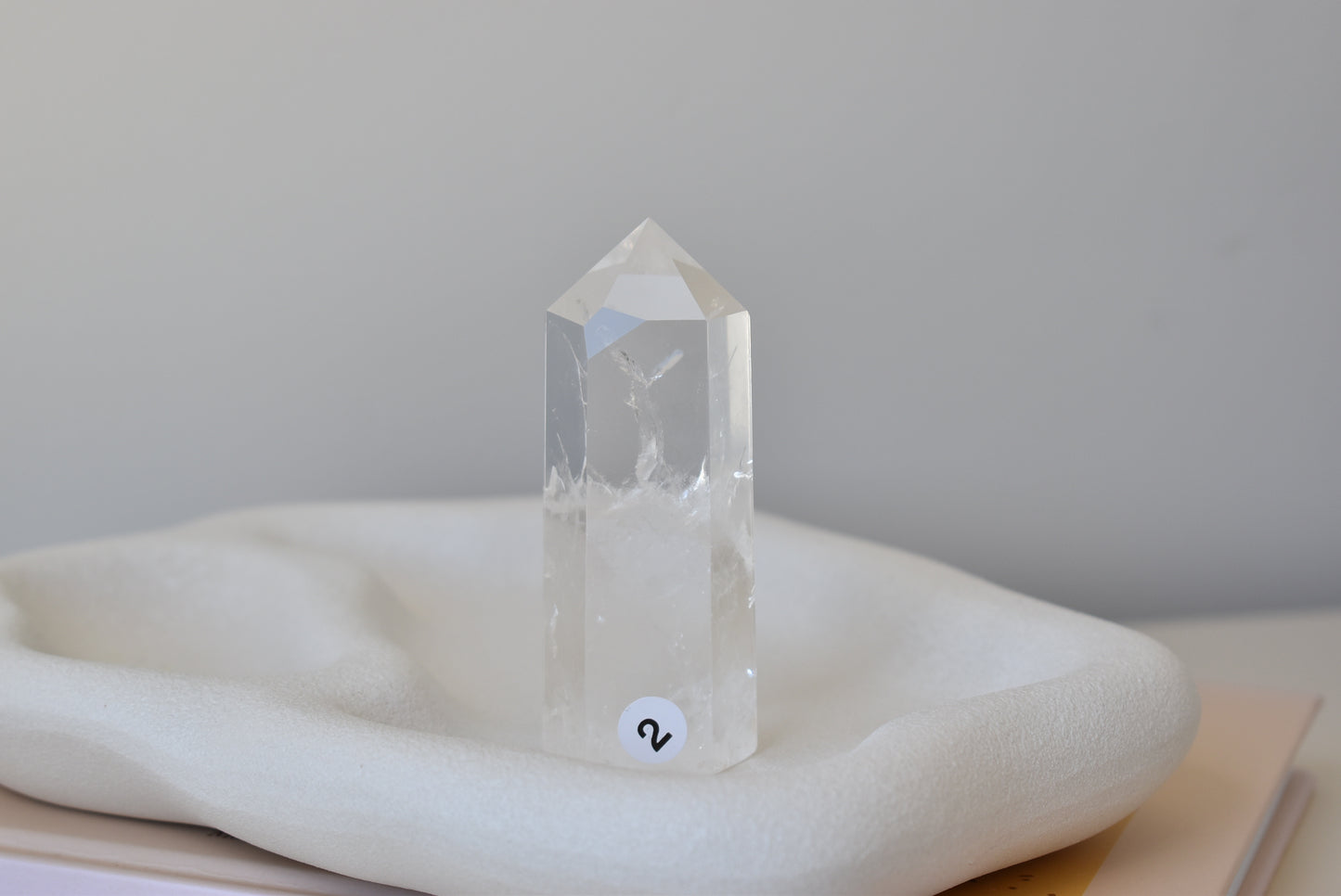 (Extremely Rare) Red Angel Feather Phantom Clear Quartz Point #2 (video)