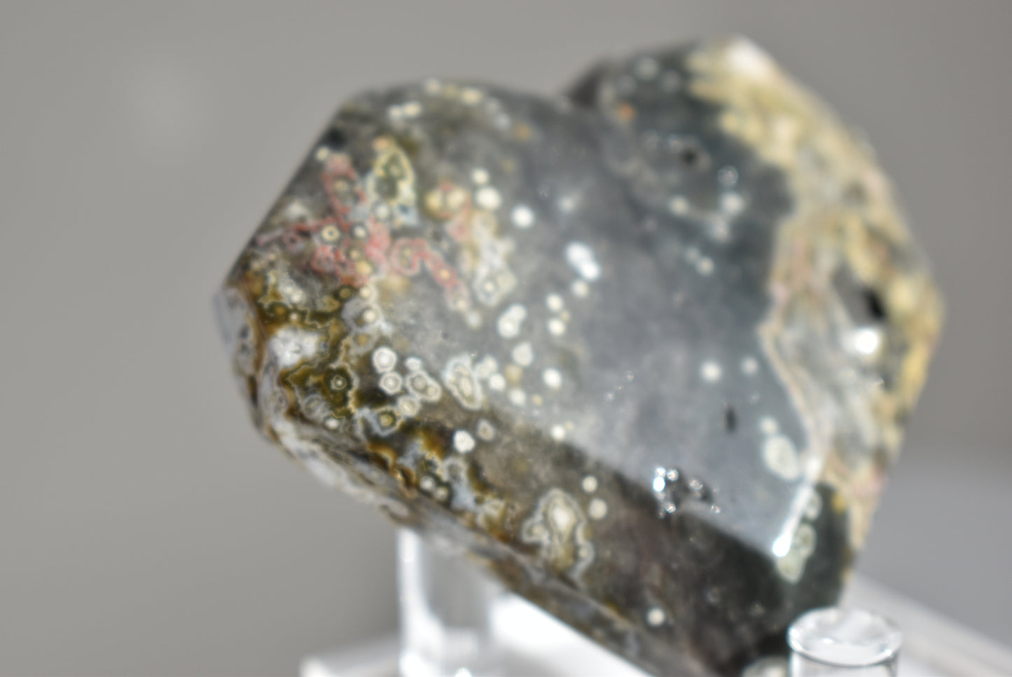 Orbicular Ocean Jasper Heart #1