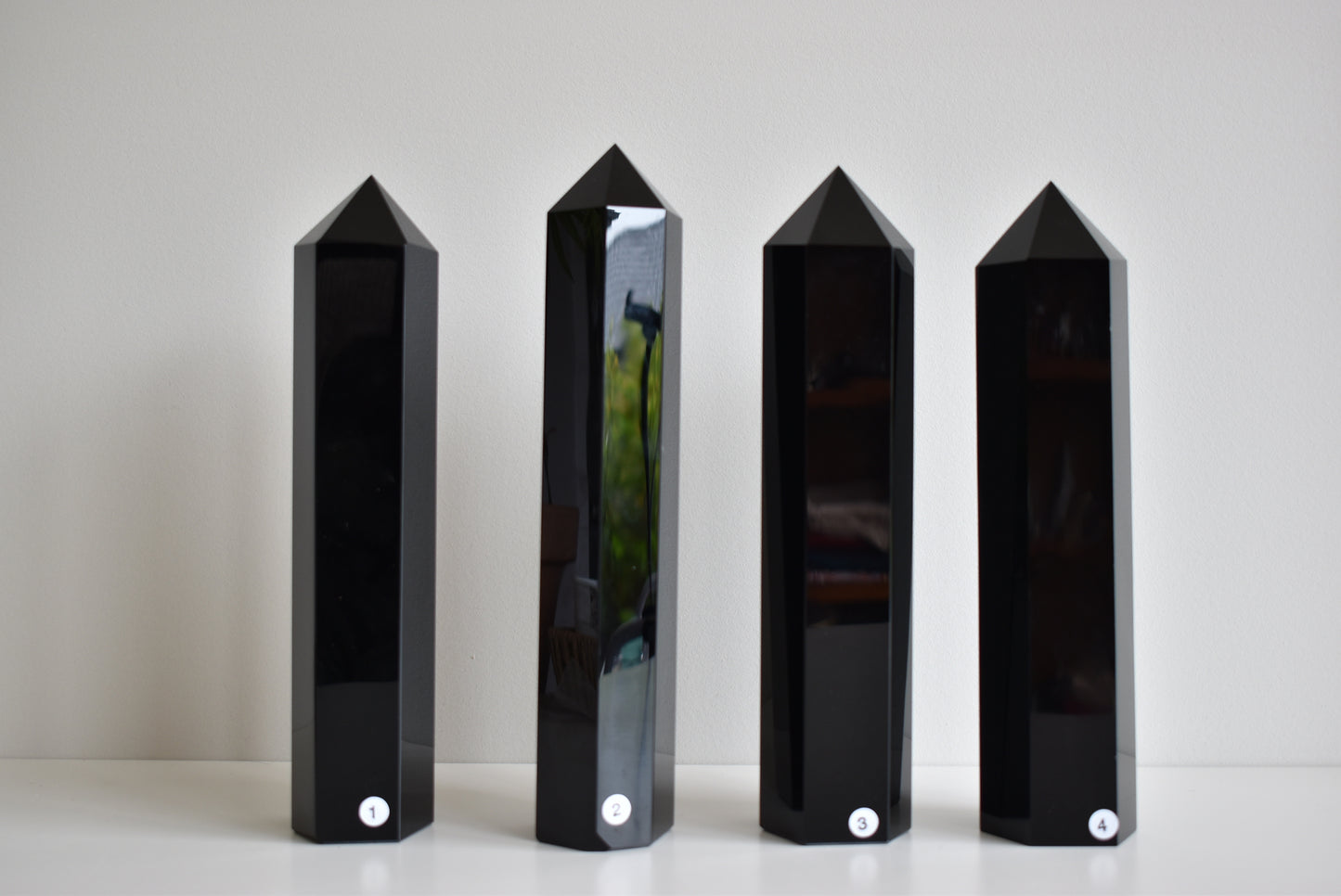Large Black Obsidian Tower over 1kg