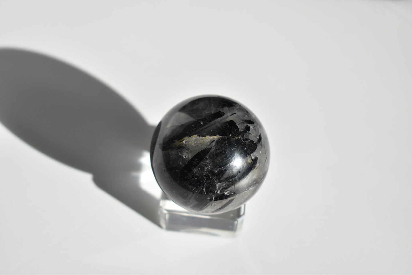 Black Tourmaline Quartz Sphere #1