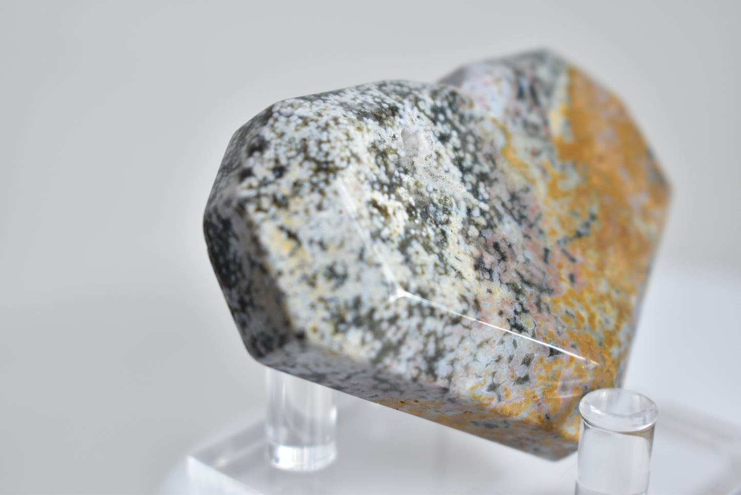Orbicular Ocean Jasper Heart #2