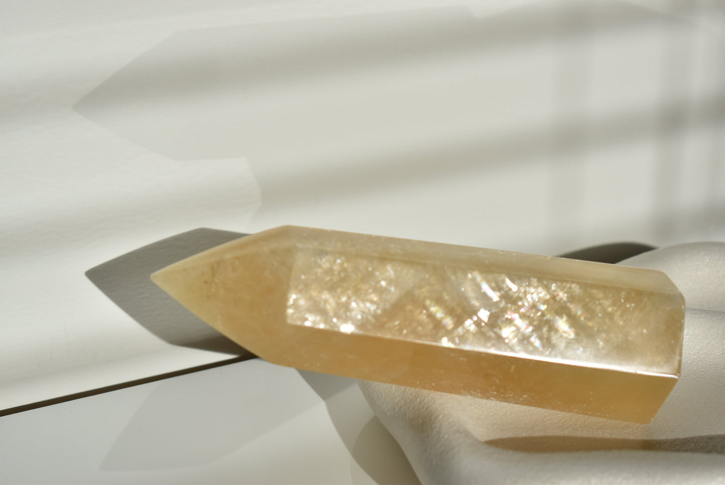Honey Calcite Point #1
