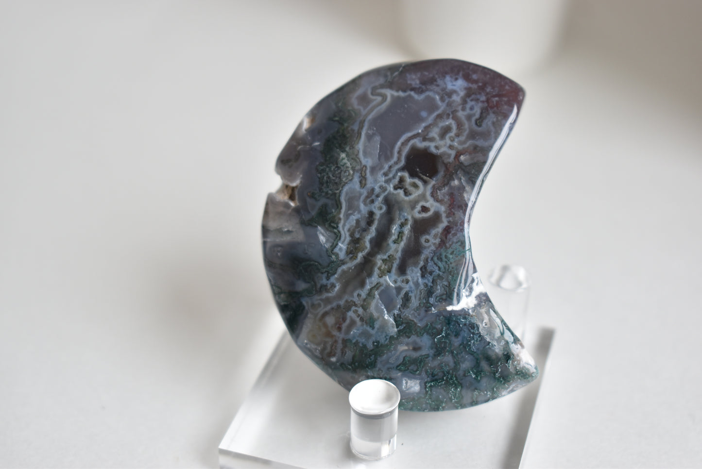 Moss Agate Carvings