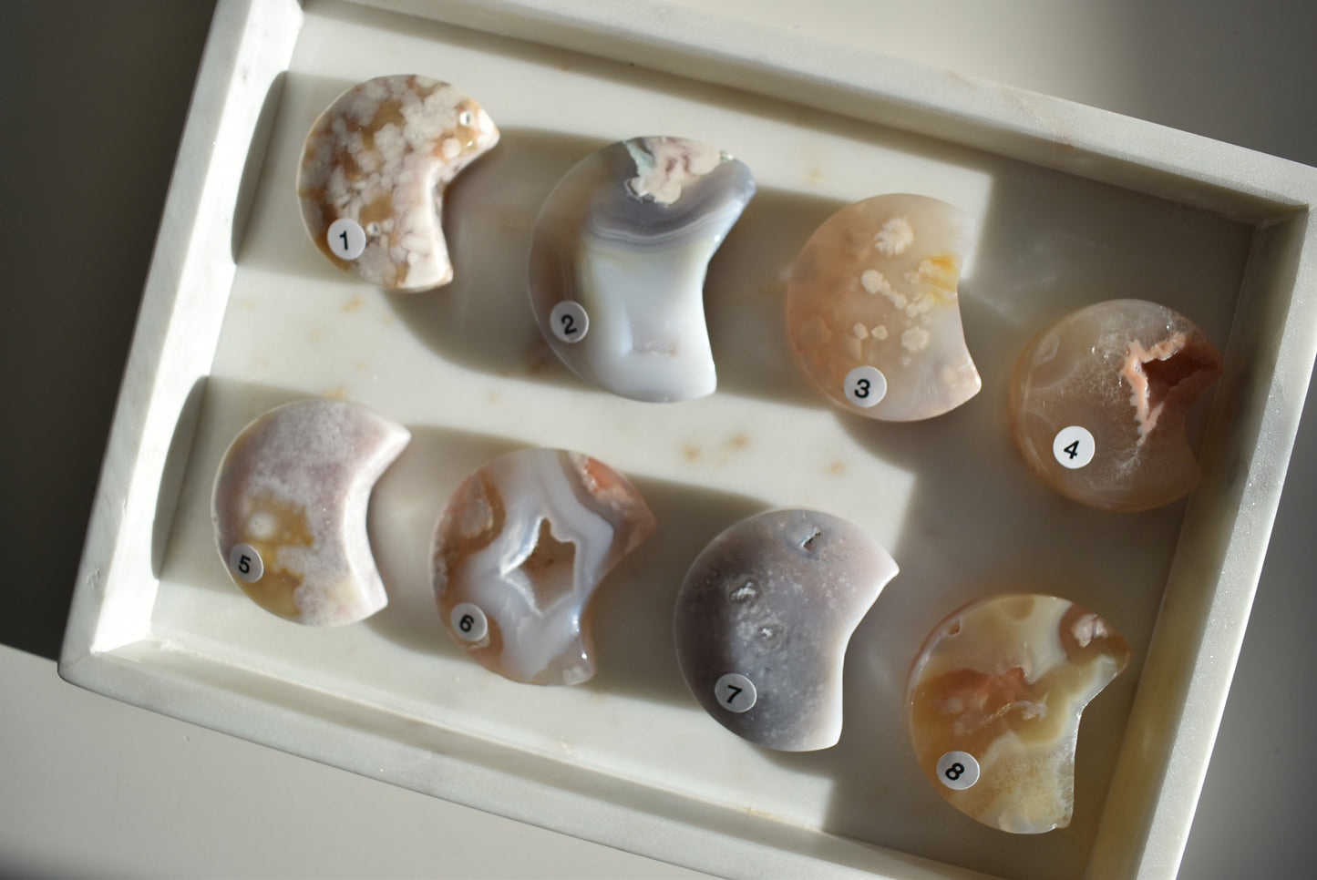 Blossom Flower Agate Moon