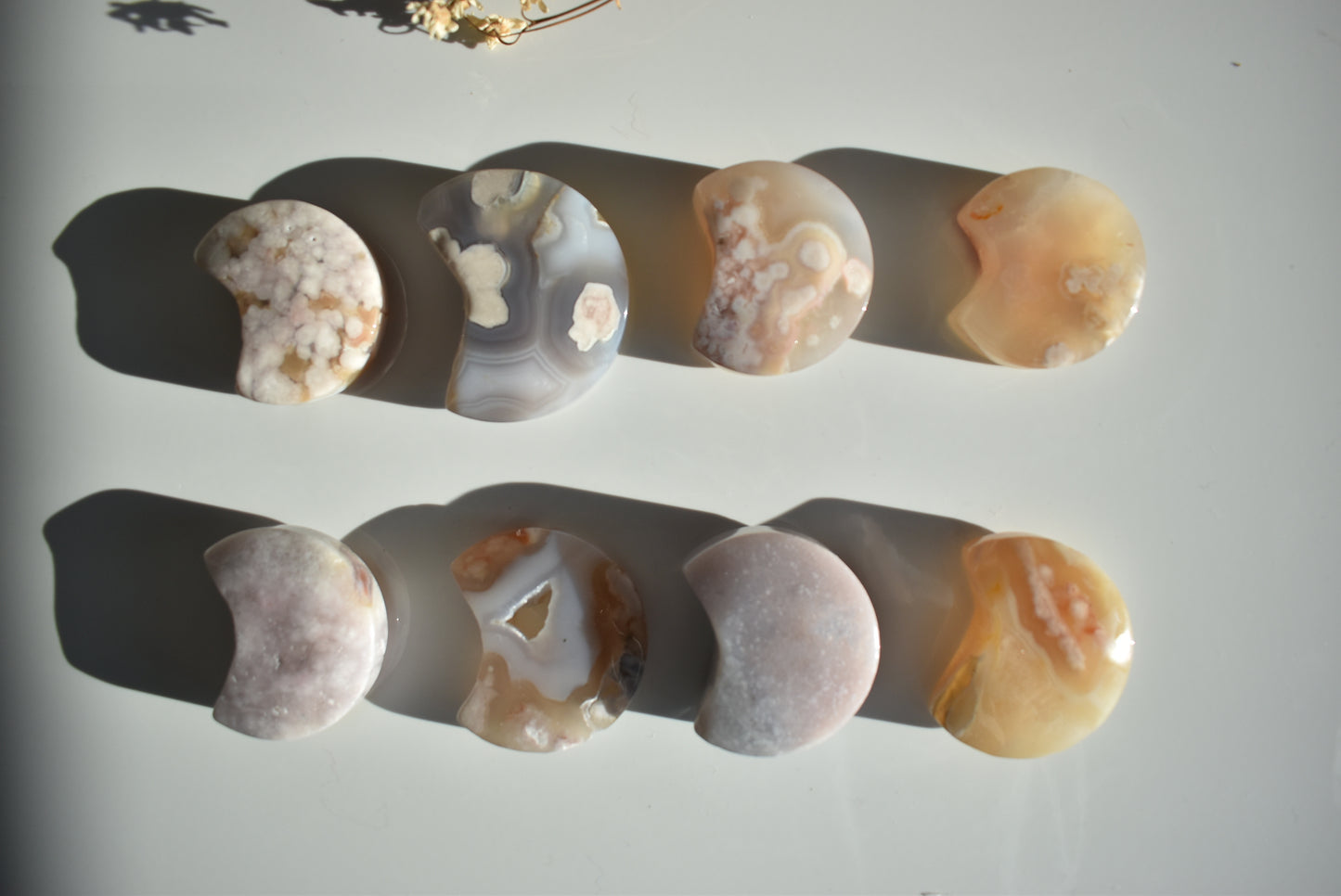 Blossom Flower Agate Moon