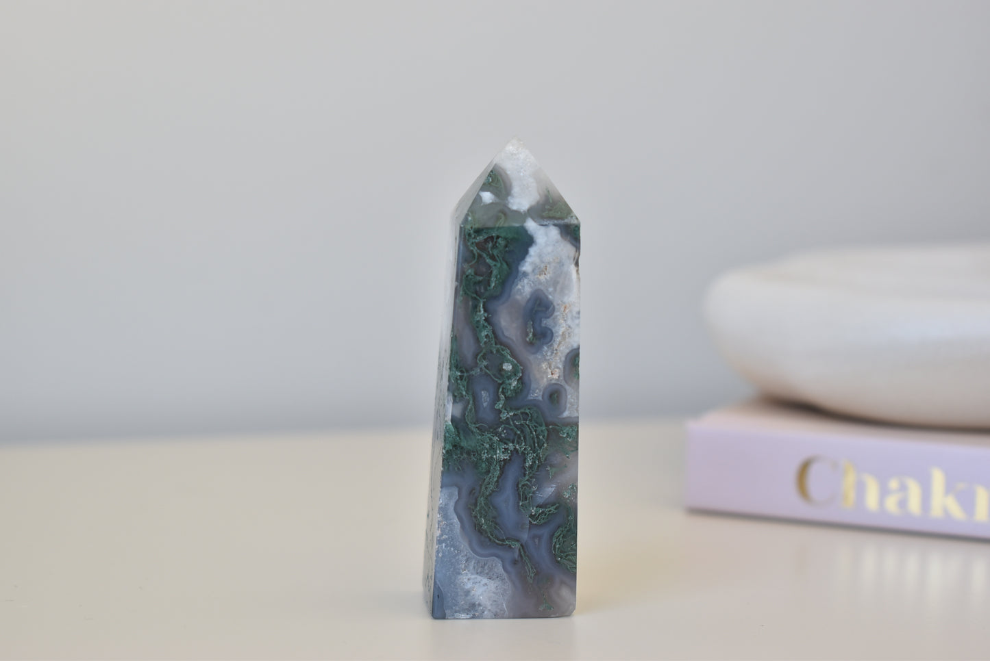 Moss Agate Point small 66g
