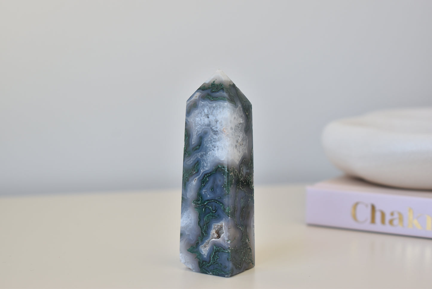 Moss Agate Point small 66g