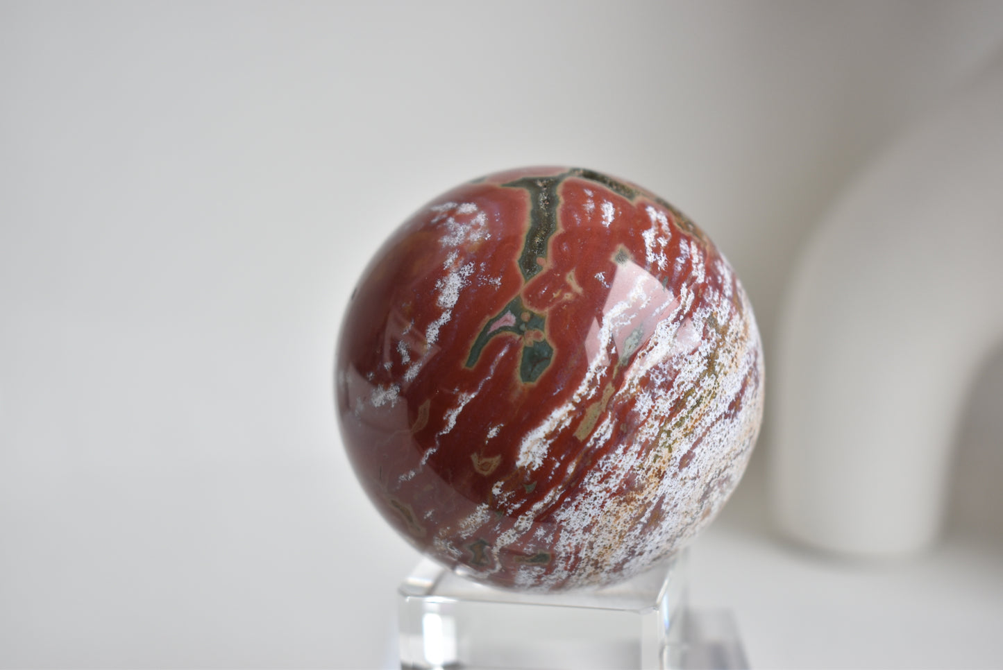 Red Ocean Jasper Sphere 65mm