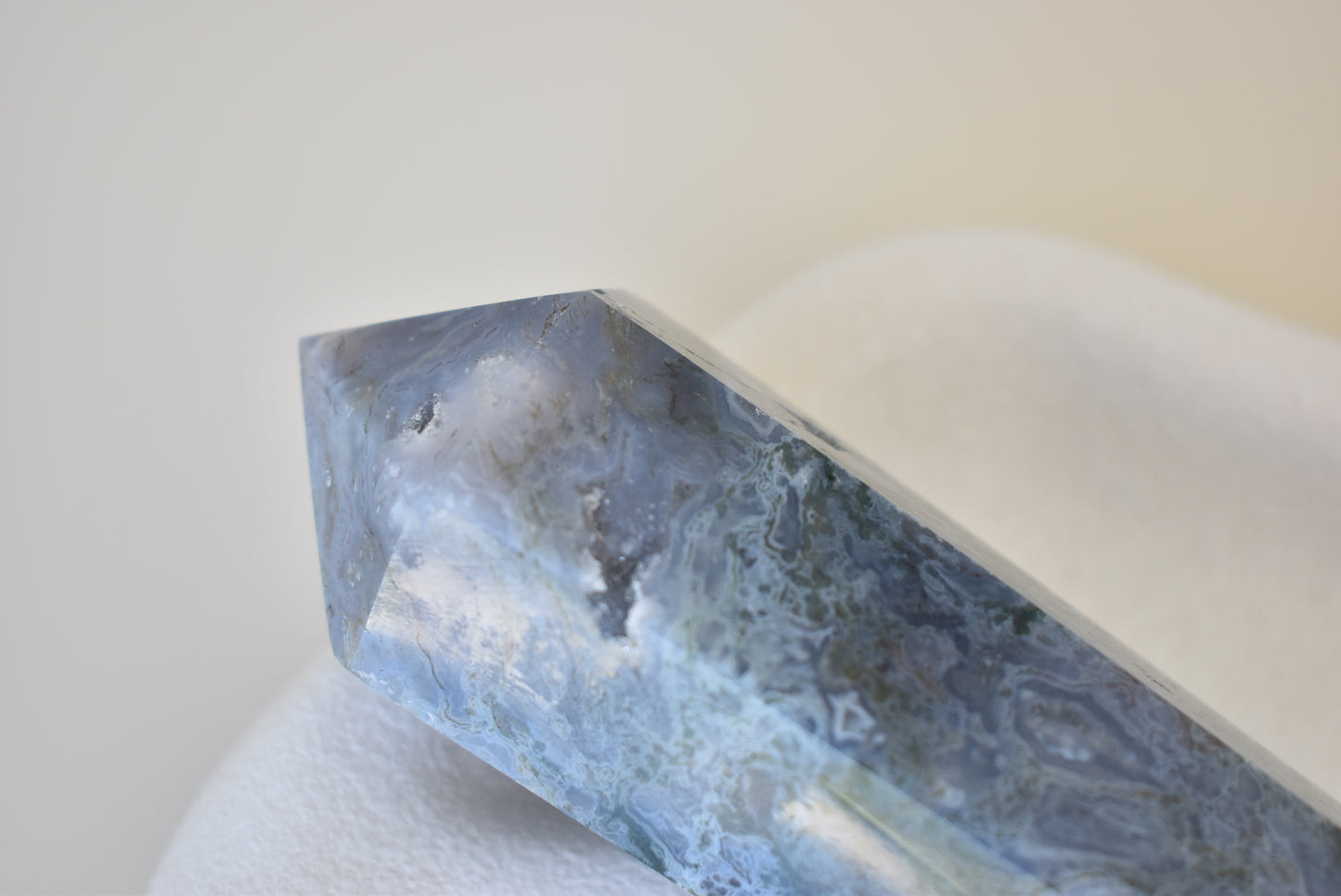 Lagre Moss Agate Wand #2 388g