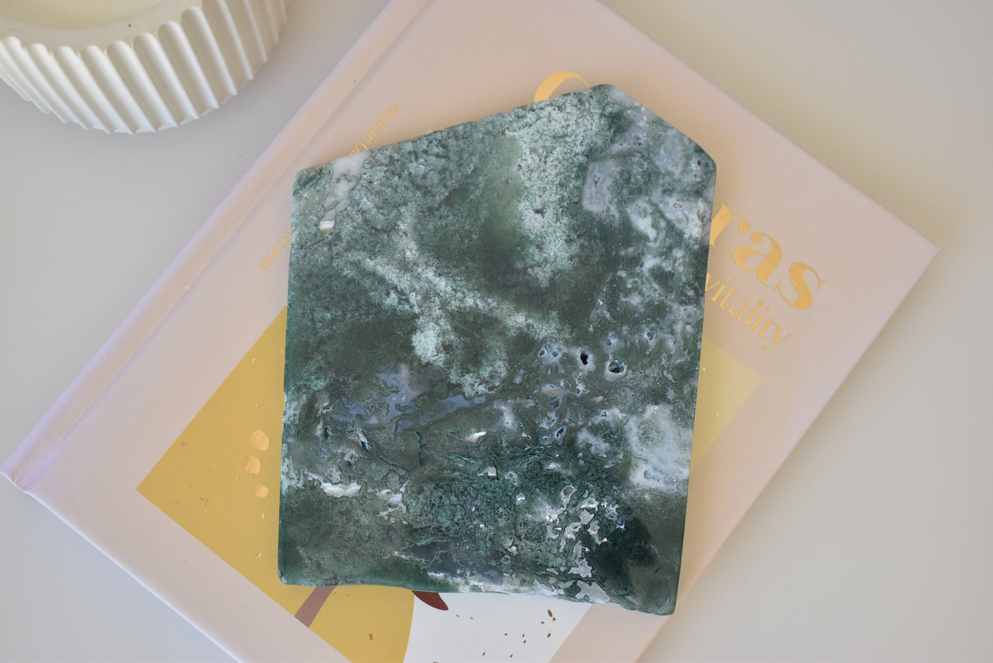 Moss Agate Slab #4 360g