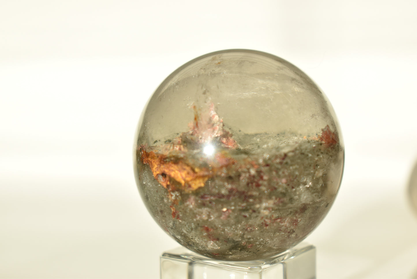 Garden Quartz Lodolite sphere #1