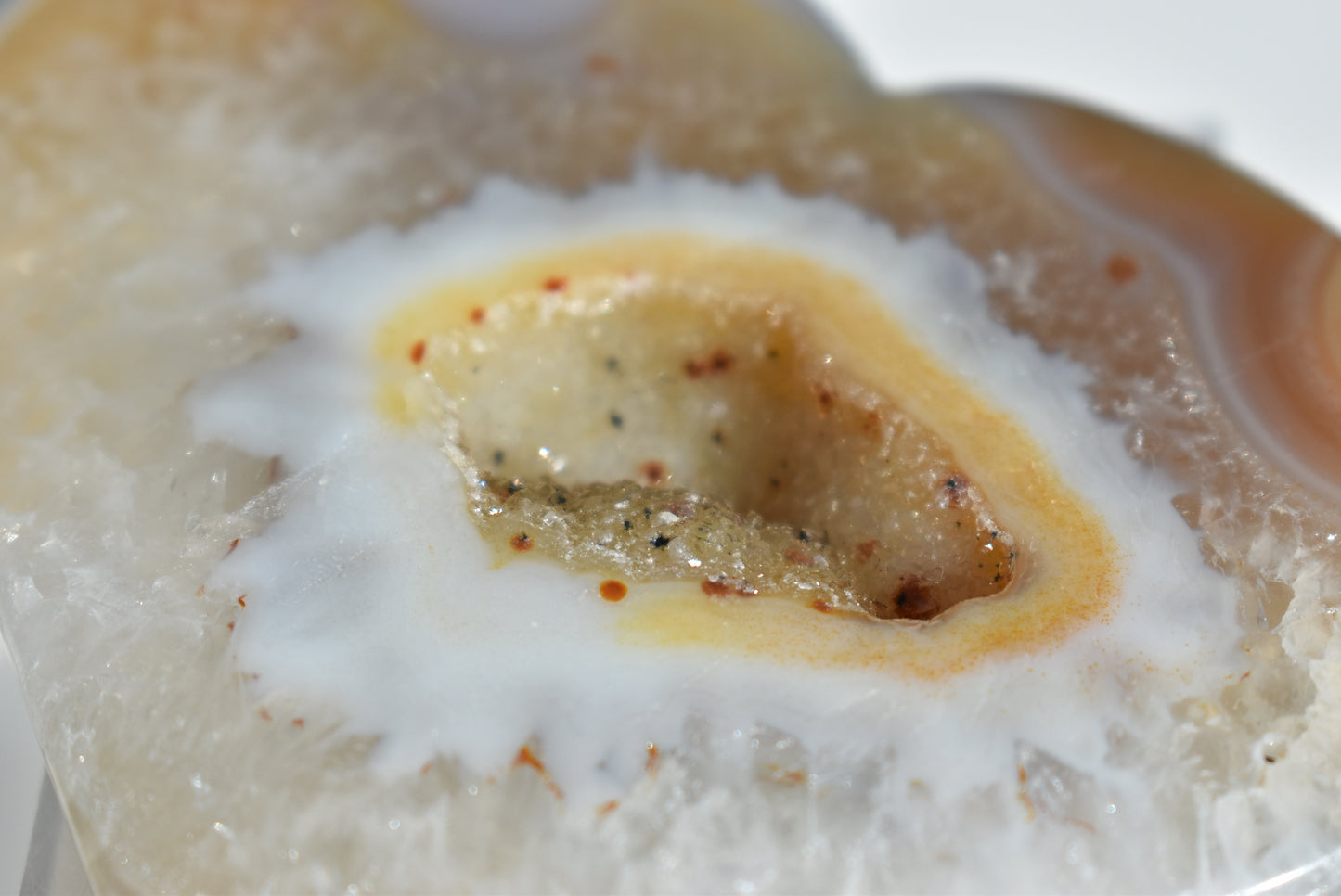 Agate Druzy Heart #2