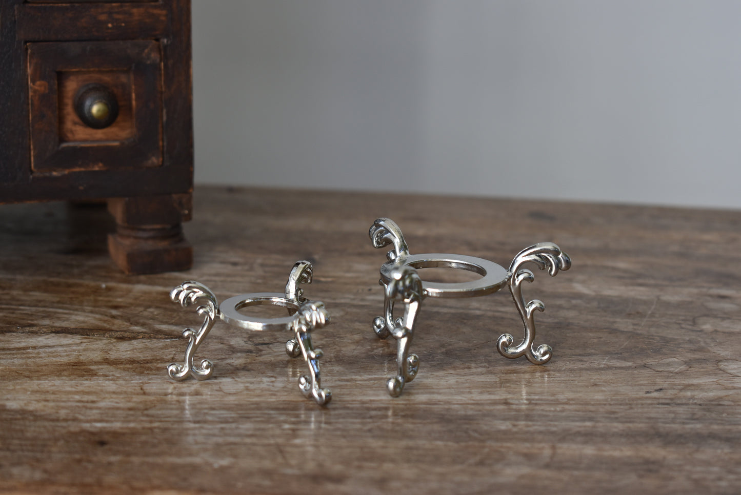 Silver Crystal Sphere Holder