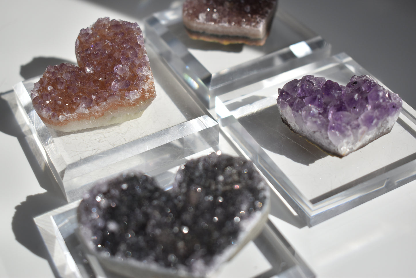 Amethyst Cluster Heart