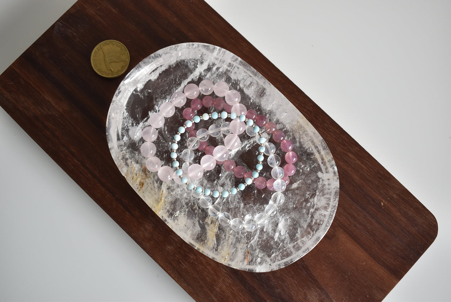 HG Large Clear Quartz Dish/Plate #2