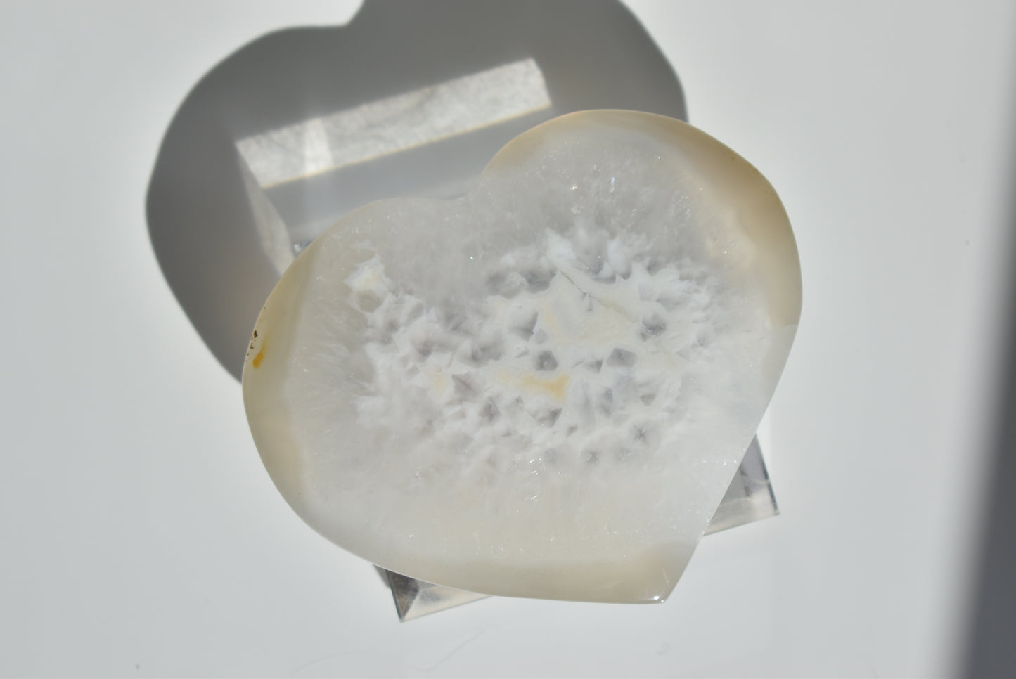 Agate Druzy Heart #1