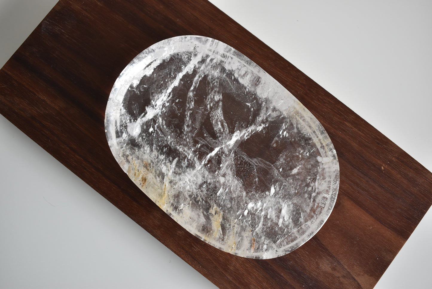 HG Large Clear Quartz Dish/Plate #2