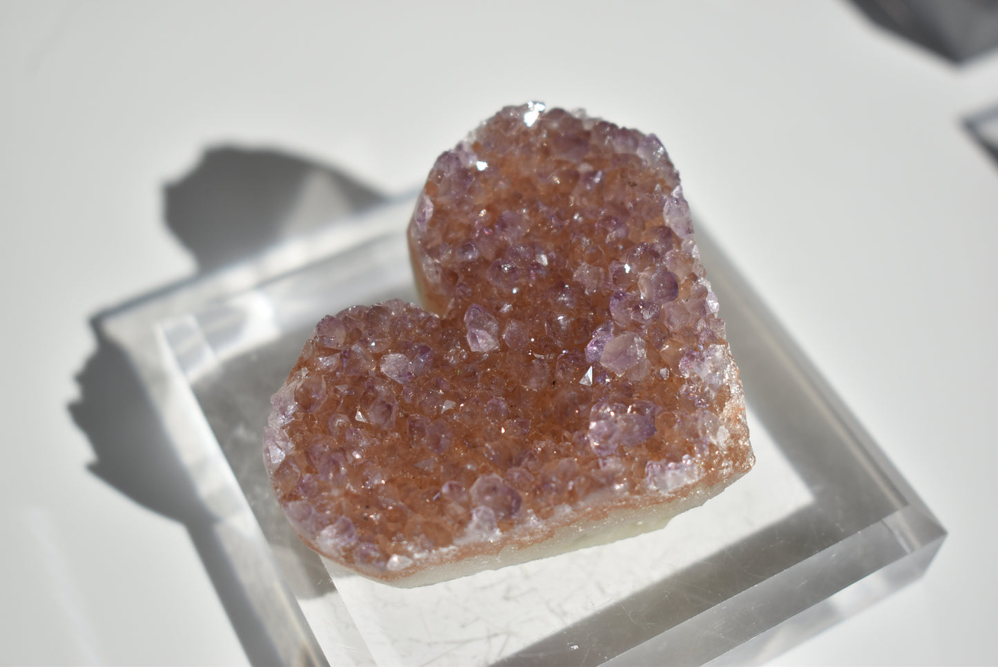 Amethyst Cluster Heart