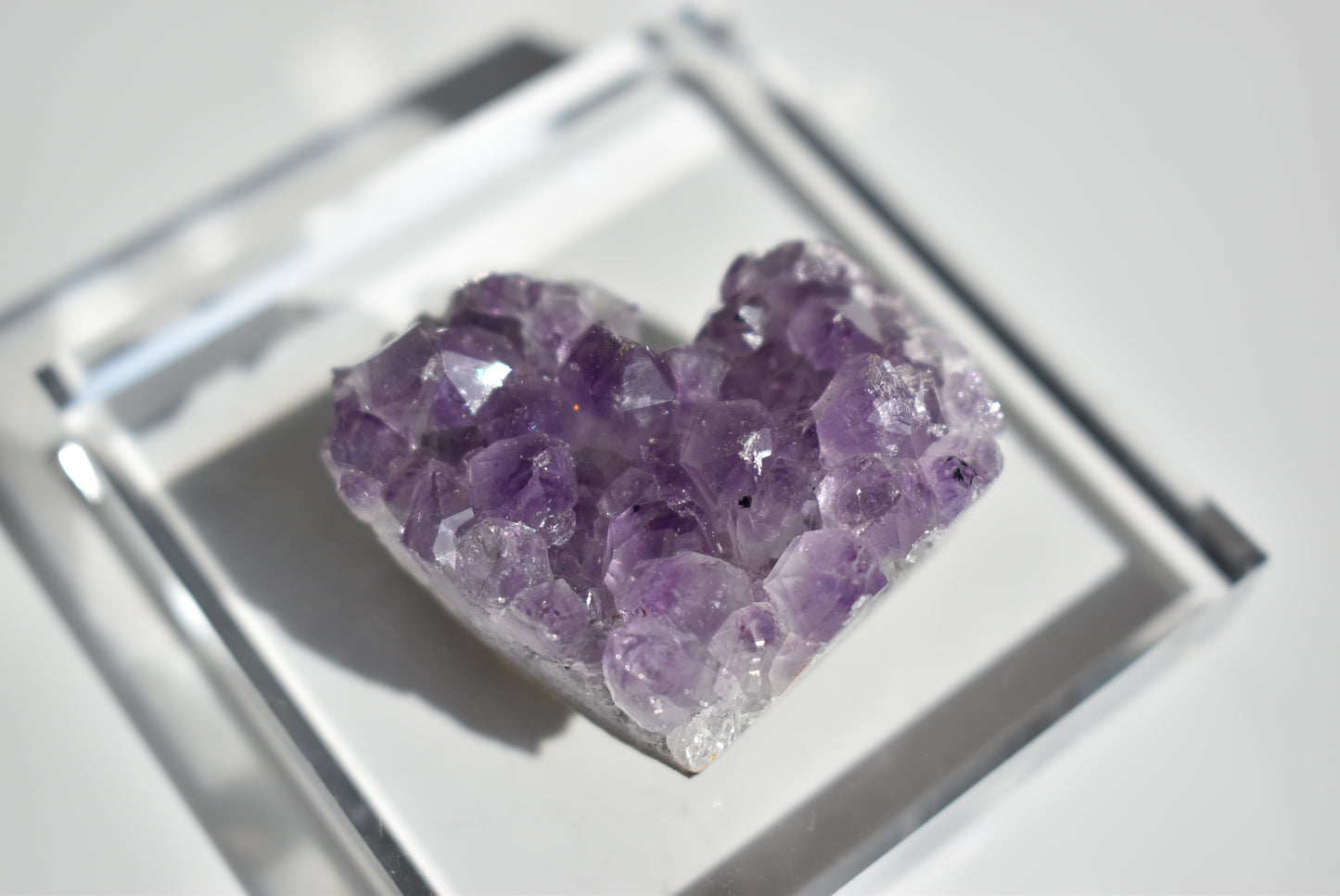 Amethyst Cluster Heart