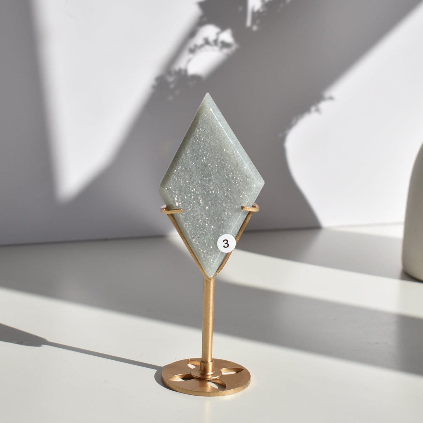 Sage Mica Diamond on Stand (Video)