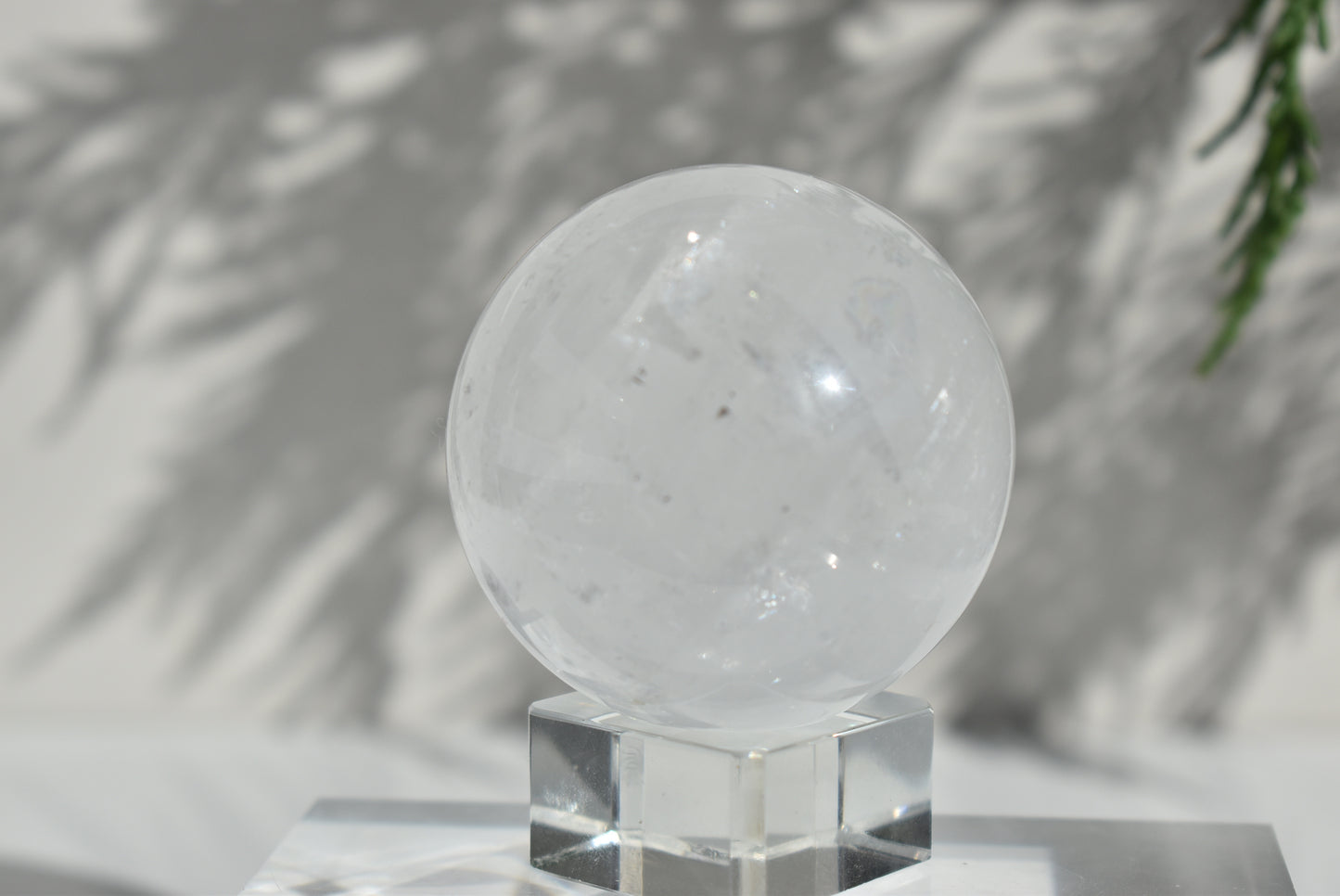 White Calcite Sphere 55mm