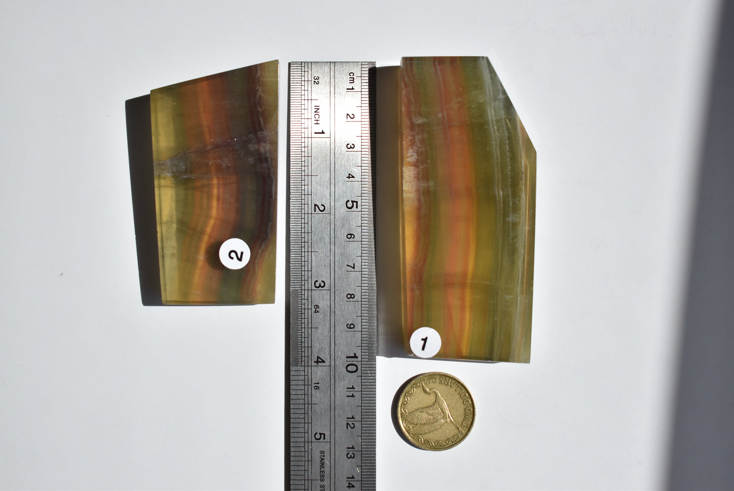 Pastel Rainbow Fluorite Slab #1 180g