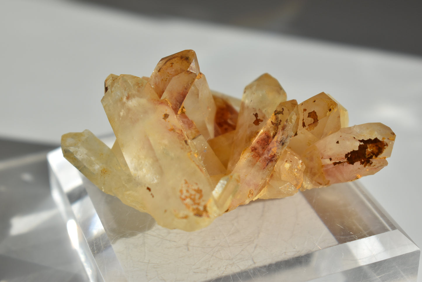 Brazil Orange Quartz Raw Baby Cluster #2