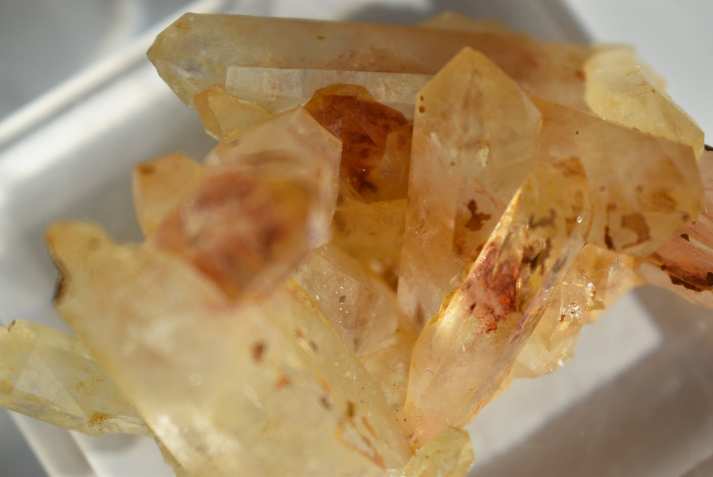 Brazil Orange Quartz Raw Baby Cluster #2
