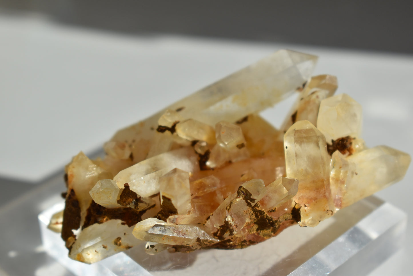Brazil Orange Quartz Raw Baby Cluster #3
