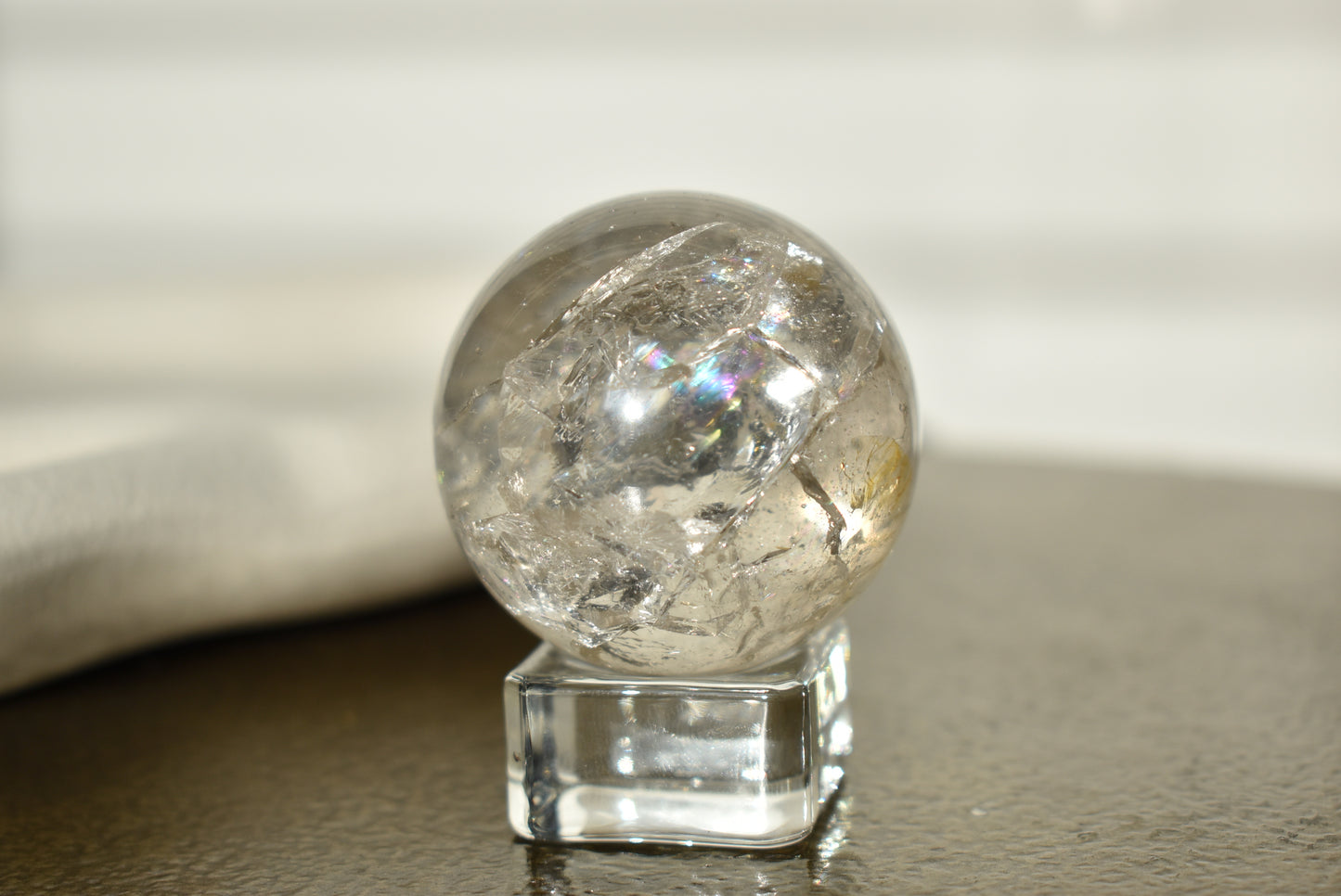 Rainbow Clear Quartz Sphere #1