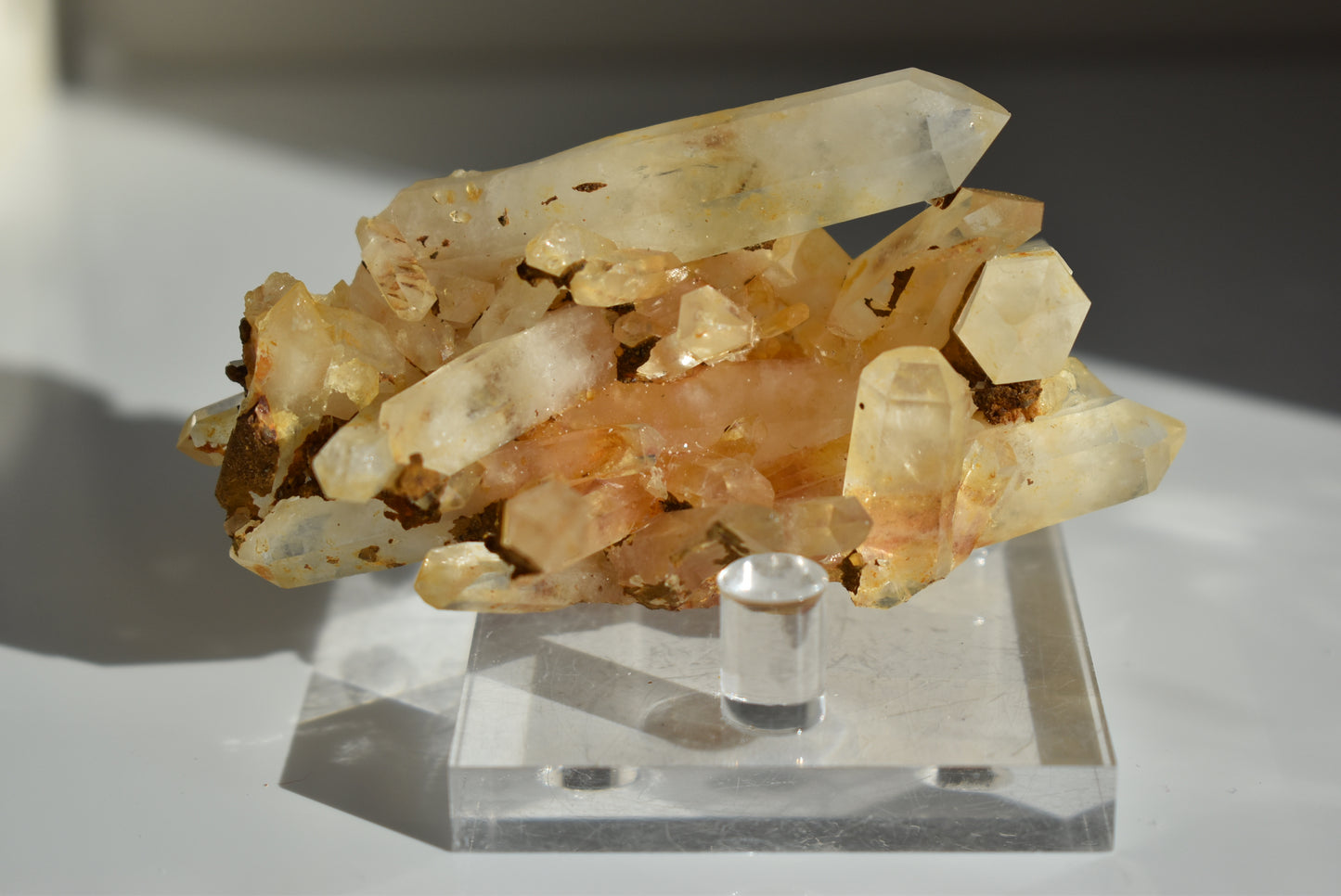 Brazil Orange Quartz Raw Baby Cluster #3