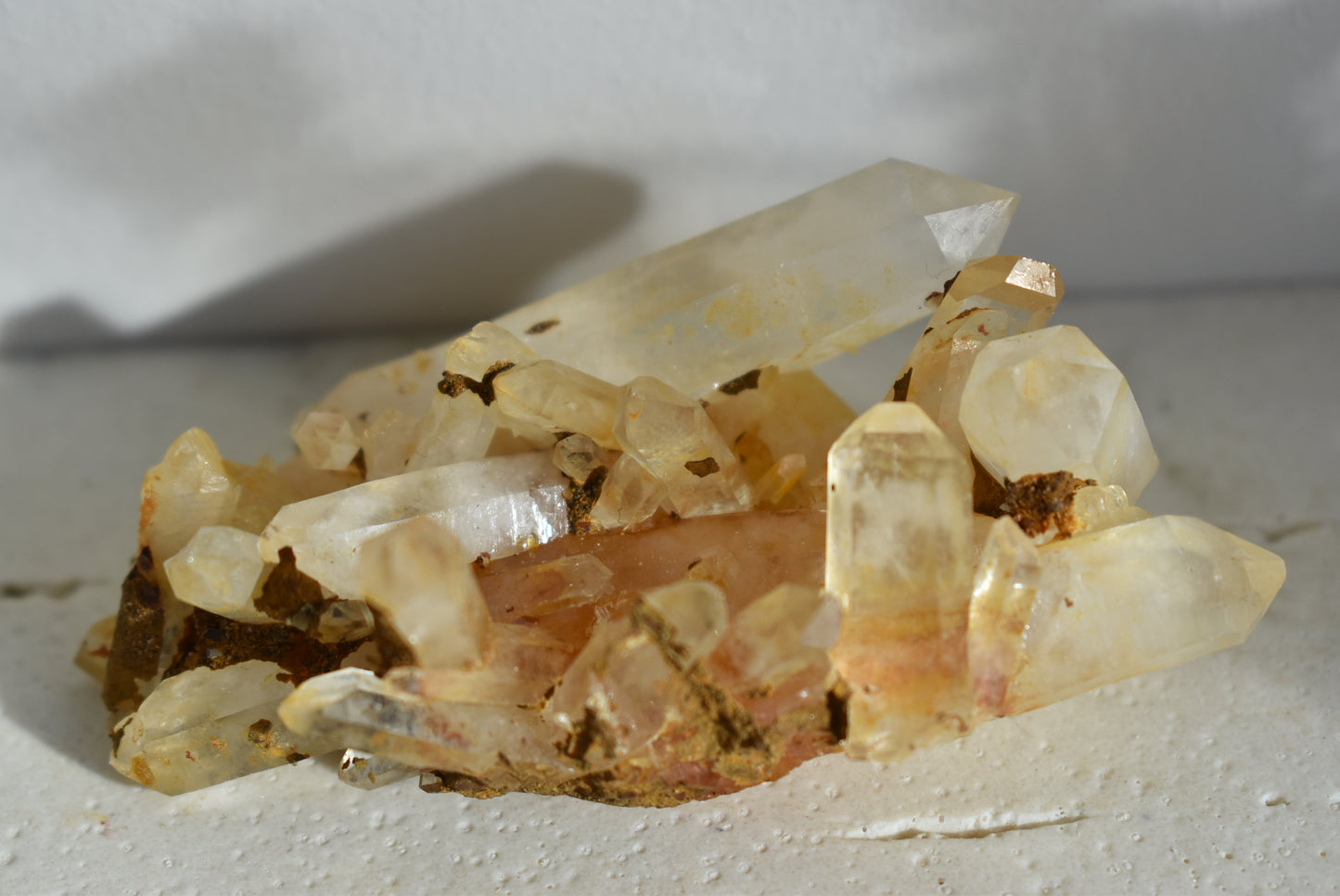 Brazil Orange Quartz Raw Baby Cluster #3