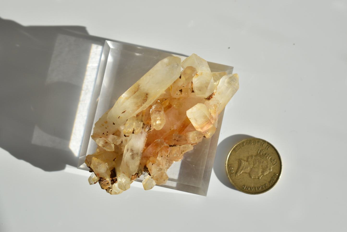 Brazil Orange Quartz Raw Baby Cluster #3